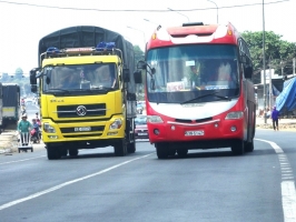 Các khung hình phạt của luật giao thông đối với những vi phạm xe tải