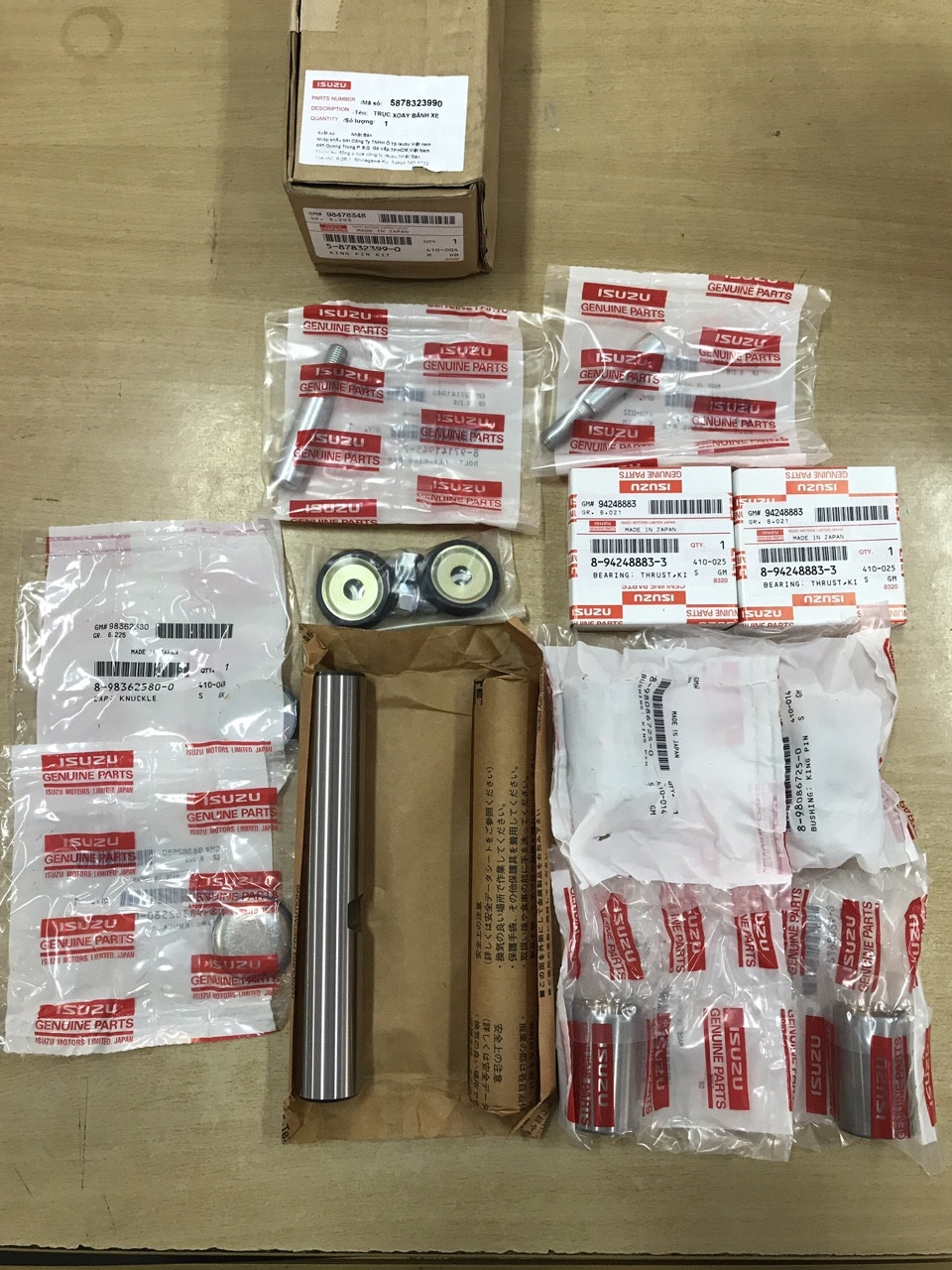 Bộ chốt trụ đứng isuzu