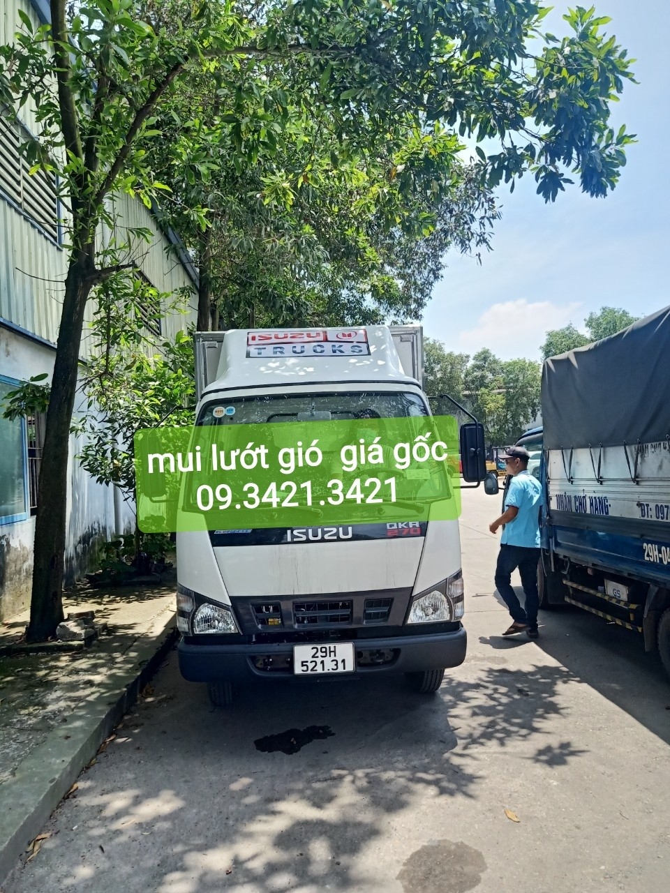 Mui lướt gió Isuzu QKR