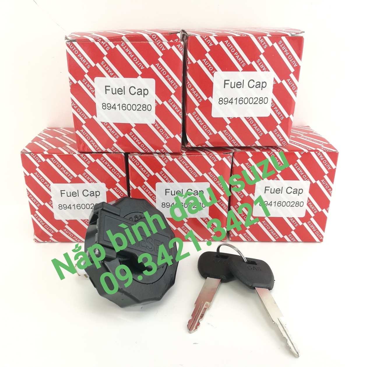 Nắp bình dầu isuzu